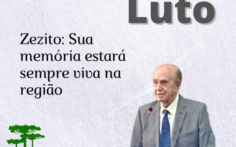 Ex-presidente do CimSaúde, Zezito, morre aos 90 anos